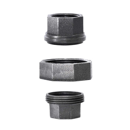 10 Pack 1/2" Cast Iron Union for Industrial Malleable Pipe Fittings