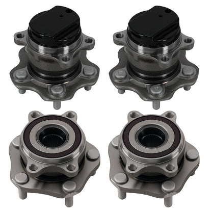 Set of 4 Wheel Hubs for Nissan Rogue (2015–2017) 512534 713357