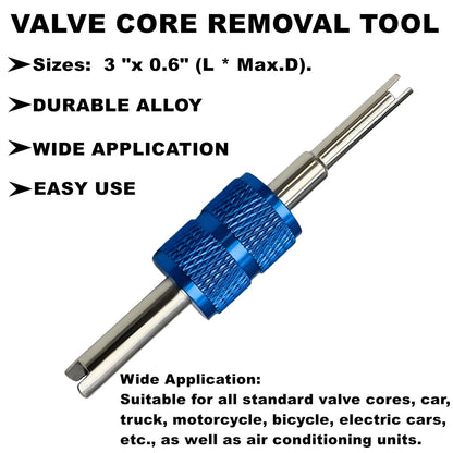 Air Conditioning Valve Core Kit for Car & 1/8" (0.125")