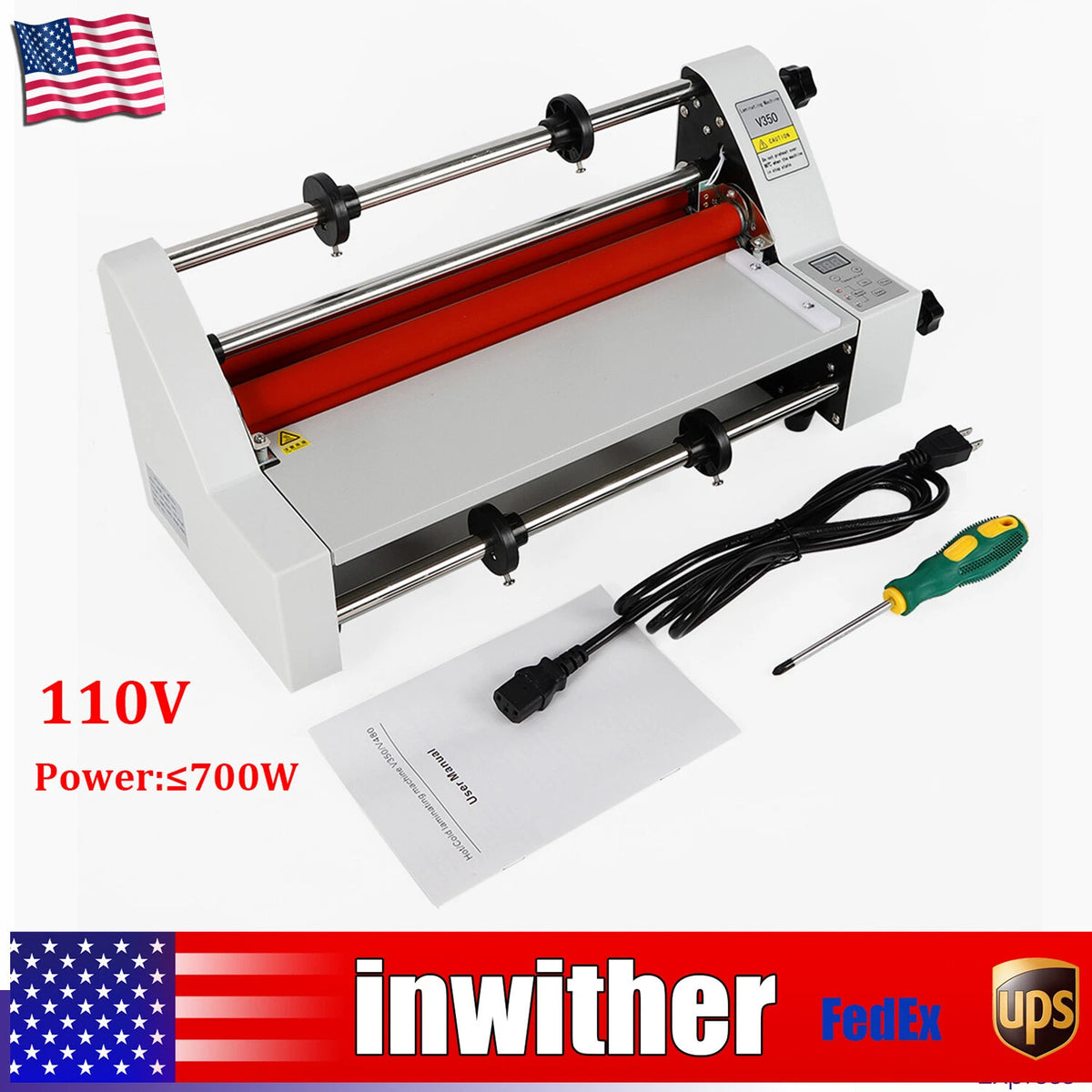 700W Laminating Machine for V350 (Hot & Cold Roll)