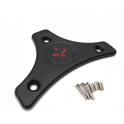 Sissy Bar Backrest Pad Mount Kit w/ Skull Plate for Harley Touring (2009–2017)