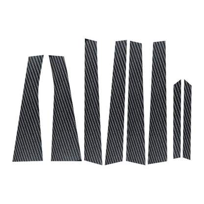 8pcs Carbon Fiber Exterior Pillar Post Stickers for Toyota Wish (2009–2017)