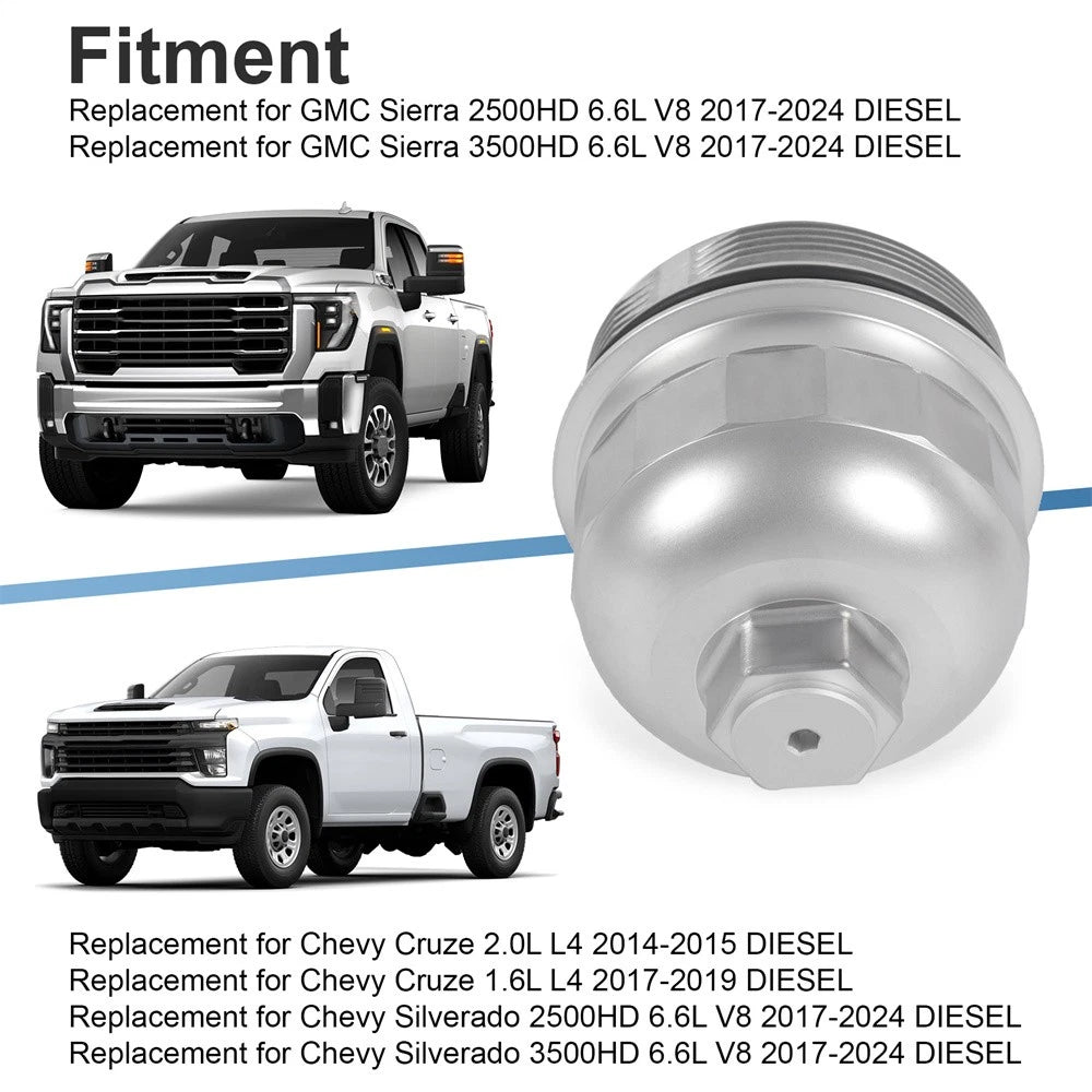 Fuel Filter Housing Cap for GMC Sierra 2500HD/3500HD (2017–2024)