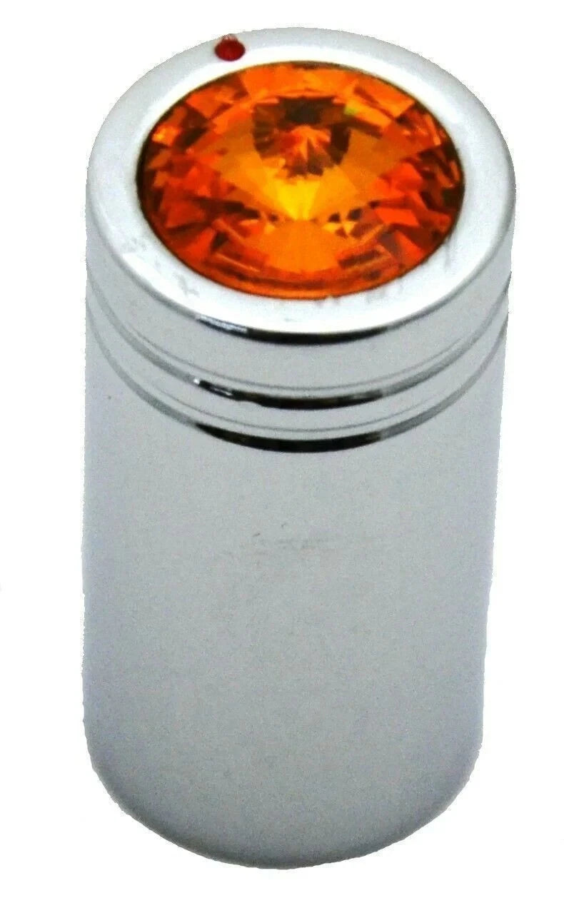 Set of 2 CB Radio Knobs for Cobra (HTS#5565A) Amber Jewel Chrome