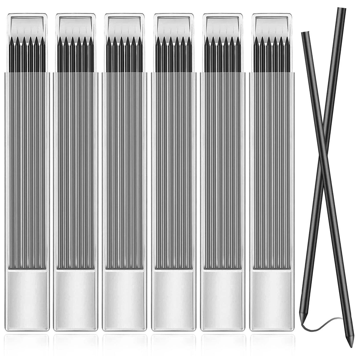 36 Pcs 2.8mm Carpenter Pencil Lead Refills for Mechanical Construction Pen