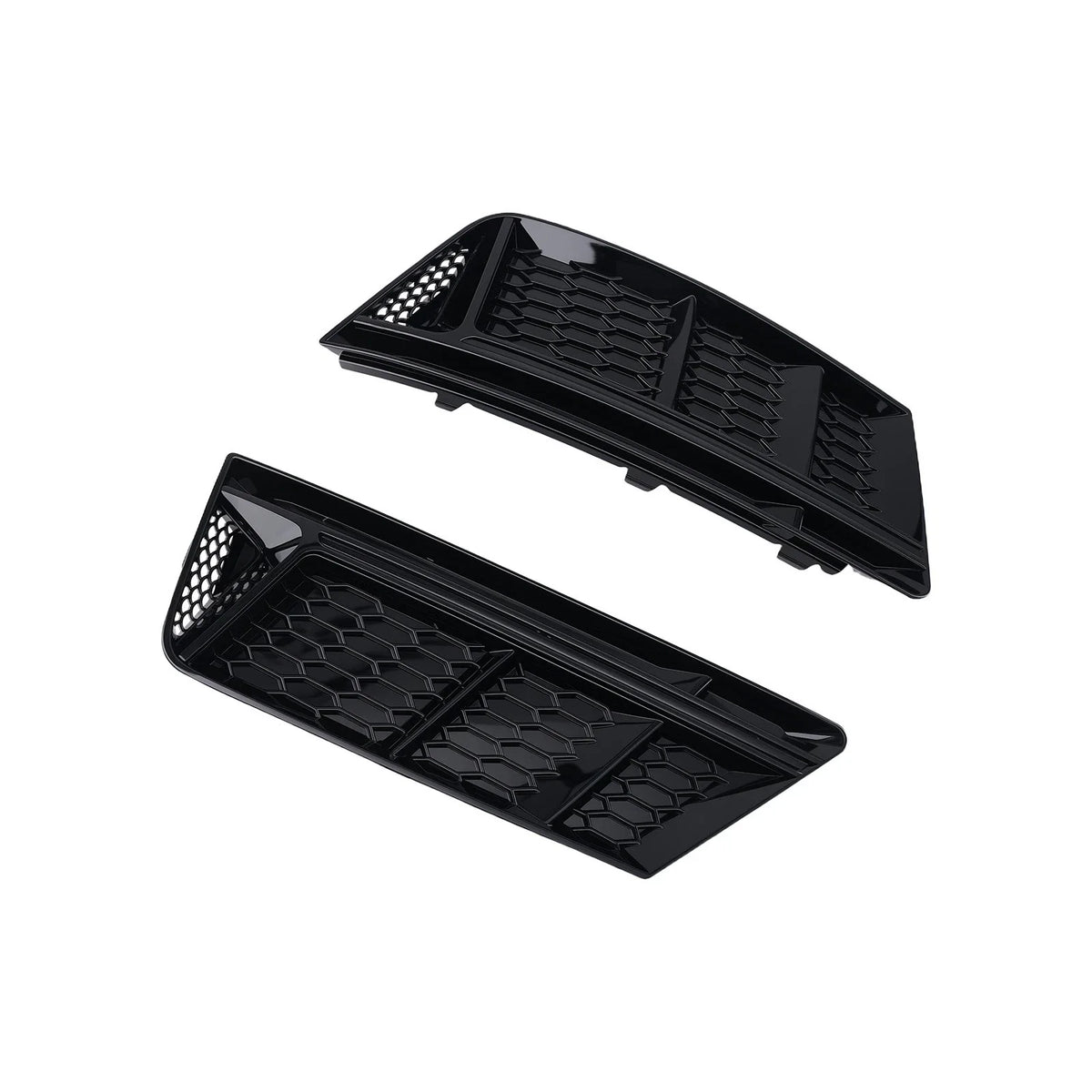 Set of 2 Front Fog Light Lower Bumper Grille Covers for Audi A4 B9 (2016–2018)