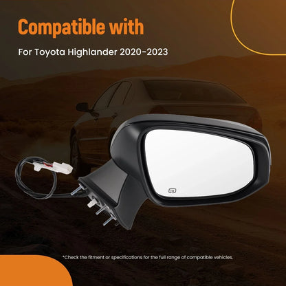 Heated Side Mirror for Toyota Highlander 2.4L Turbo (2020–2023) 879100E370
