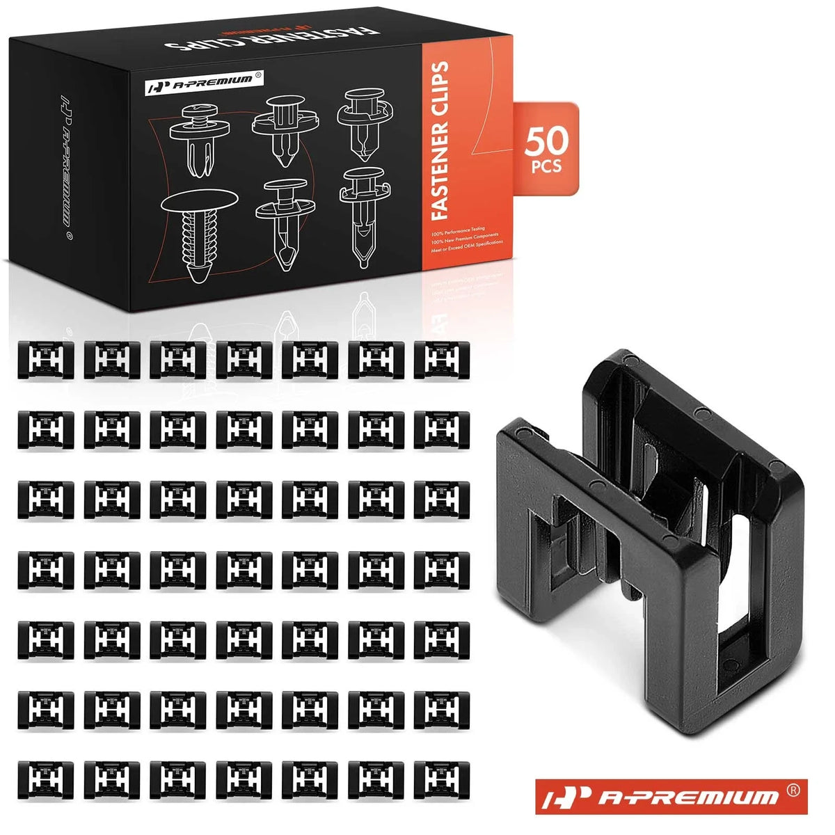 50Pcs Nylon Cowl Grille Clip Retainers for Nissan Rogue (2014–2020)