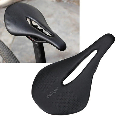 EC90 Hollow Carbon PU Leather Bicycle Saddle for Road Bike