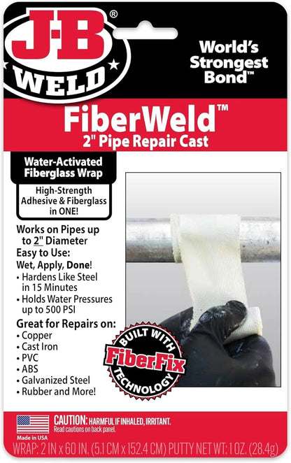 2" x 60" Water-Resistant Pipe Repair Cast for Automotive Applications
