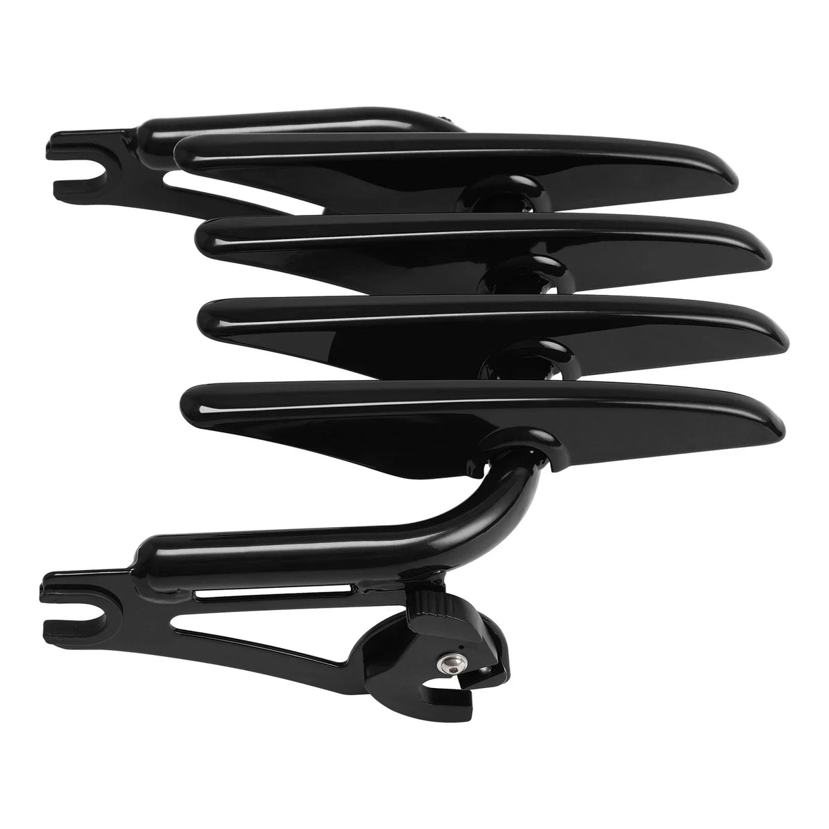 Black Detachable Stealth Luggage Rack for Harley Touring Road King Glide (09-24)