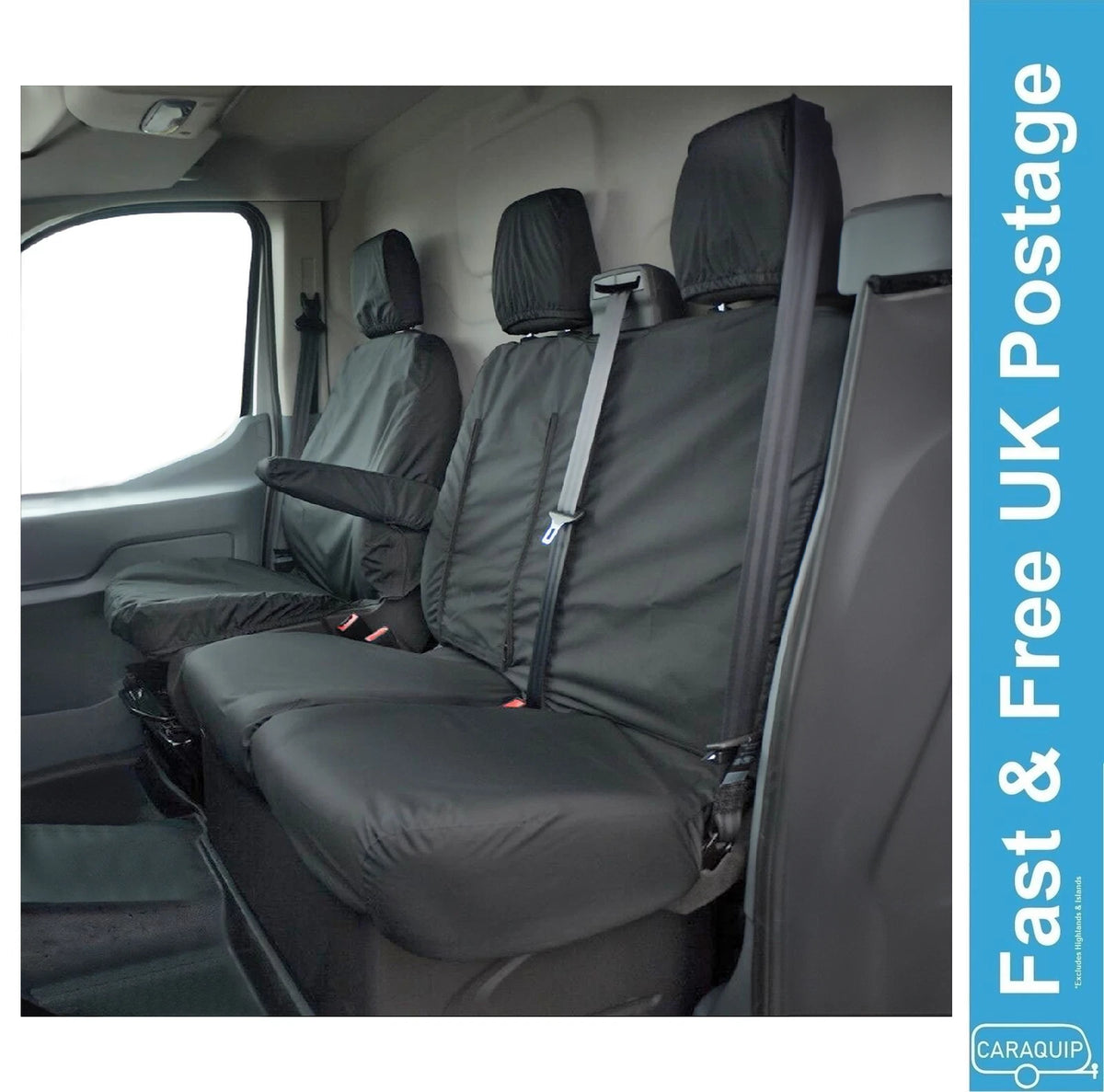 Heavy Duty Tailored Waterproof Seat Covers for Ford Transit Custom (2013–Present) SWVSC2