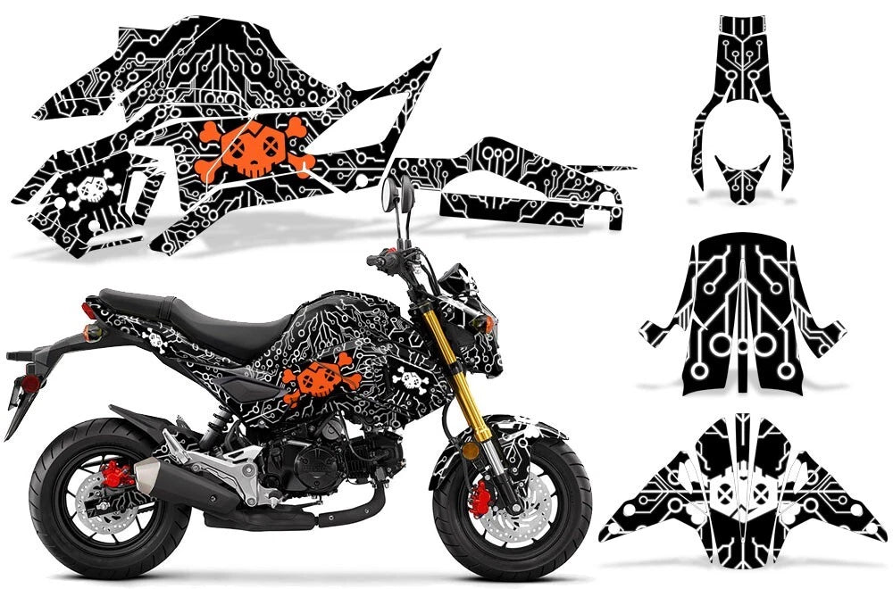 Street Bike Decal Graphic Kit for Honda GROM125 (2017–2020) WD1026
