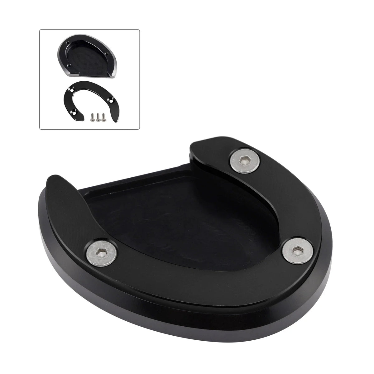 Kickstand Enlarger Plate Pad for Triumph Bonneville Bobber T100 T120 (2018–2020)