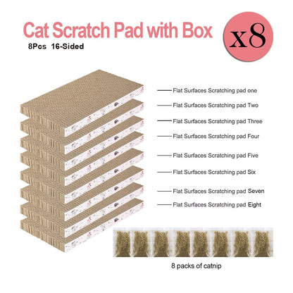 8 Pack Cat Scratch Pad for Cats