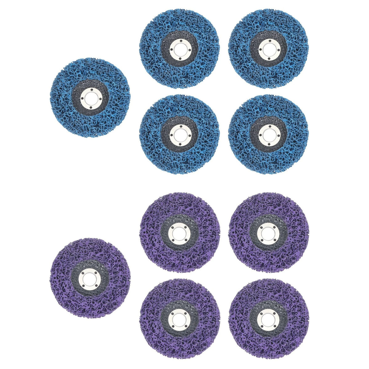 10 Pack of 4' x 5/8' Diamond Discs (Purple and Blue)
