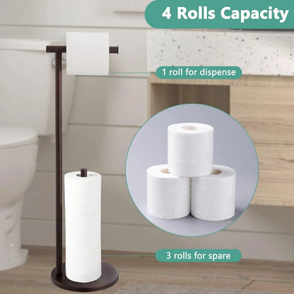 Free Standing Toilet Paper Holder Stand for Bathroom (No Specific Years)