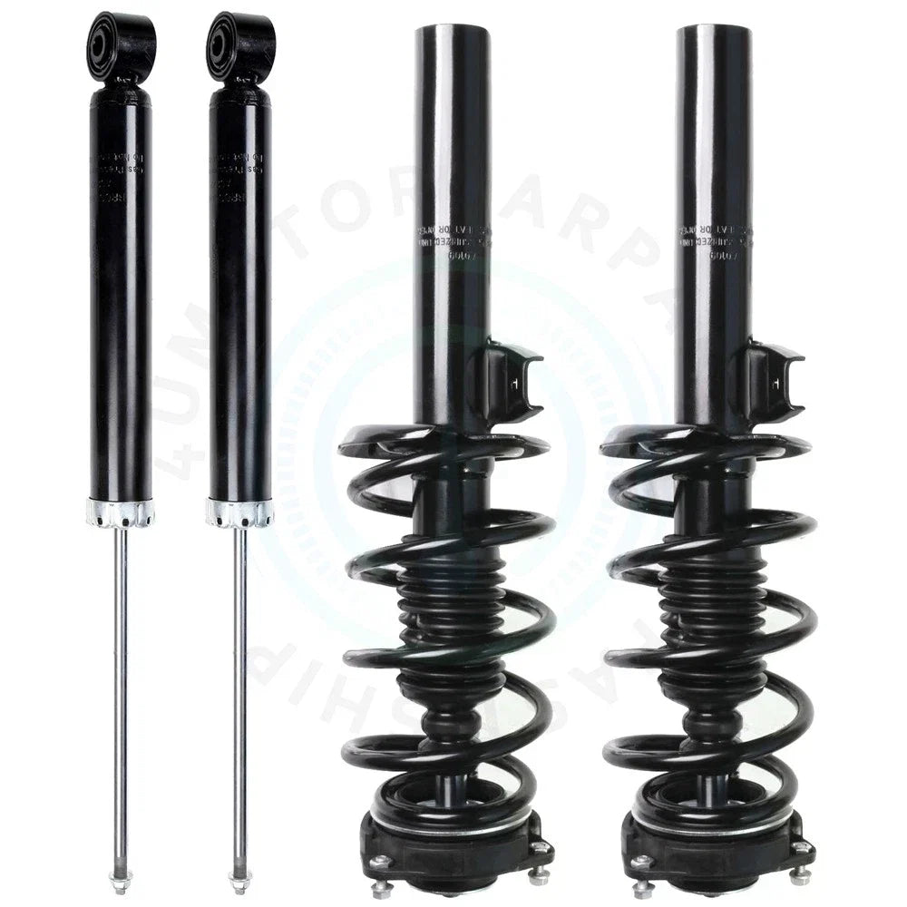Set of 4 Complete Strut Assembly & Shock Absorbers for Volkswagen Passat Golf (2006–2009)