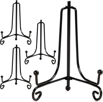 Set of 4 Metal Easel Plate Holders for Picture Frames 5 Inch