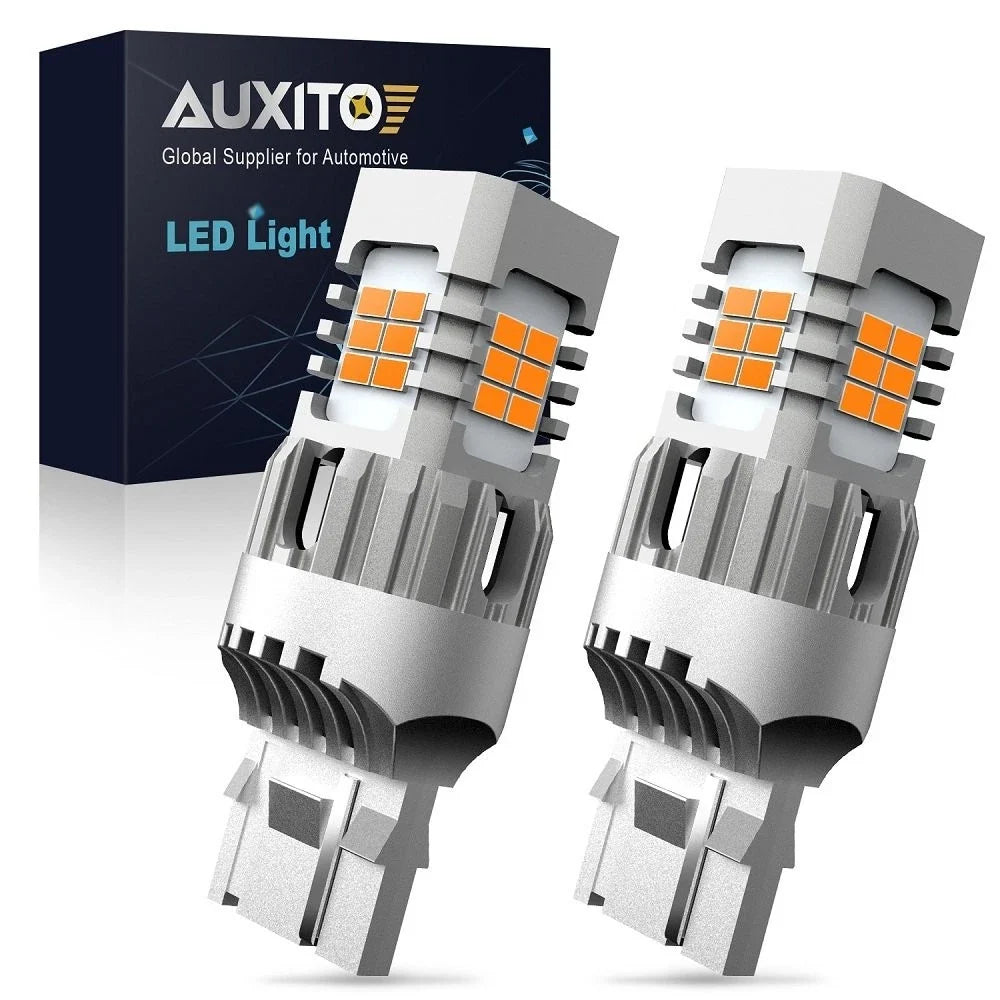 2X Amber 7440 Canbus Error Free LED Turn Signal Bulbs for