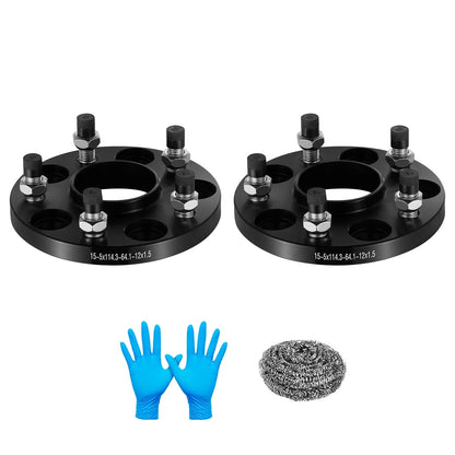 15mm Hubcentric Wheel Spacers for Honda & Acura (12x1.5, 64.1–5x4.5) (2012–2014)