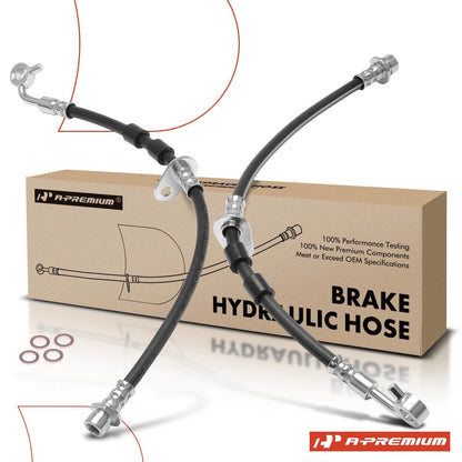2X Front Brake Hydraulic Hose for Honda Civic (1996–2000) Acura EL (1998–2000) 01465S04V01, 01465S04V02, 2202944, 2204511