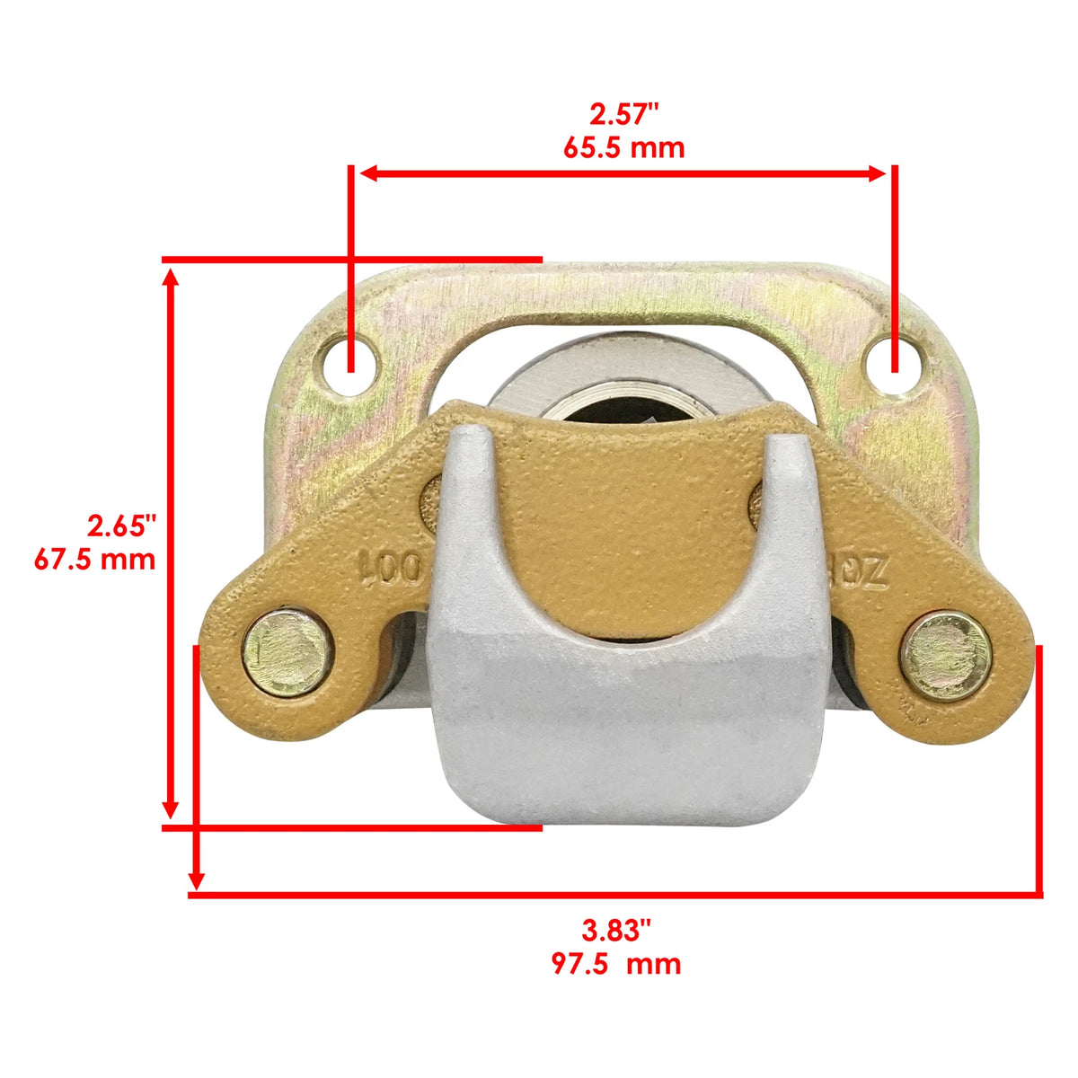 Set of 2 Front Brake Calipers with Pads for Polaris Trail Blazer 250 (1991–2000) MP1525CR114SU