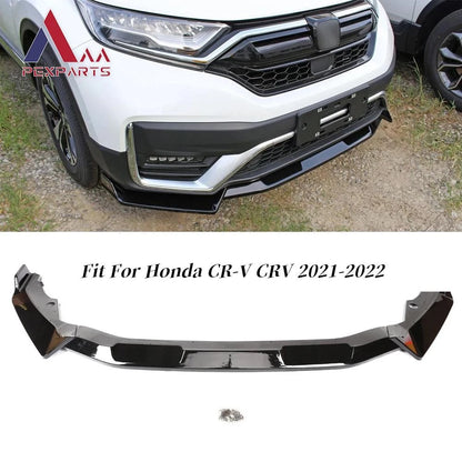 Gloss Black Front Bumper Lip Spoiler for Honda CR-V (2021–2022)