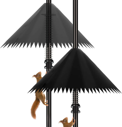2 Pack Squirrel Baffle for Bird Feeder Pole (19 Inch)