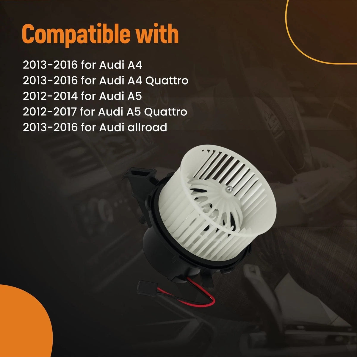 A/C Heater Blower Motor with Fan for Audi A4 Quattro (2013–2016) 700301