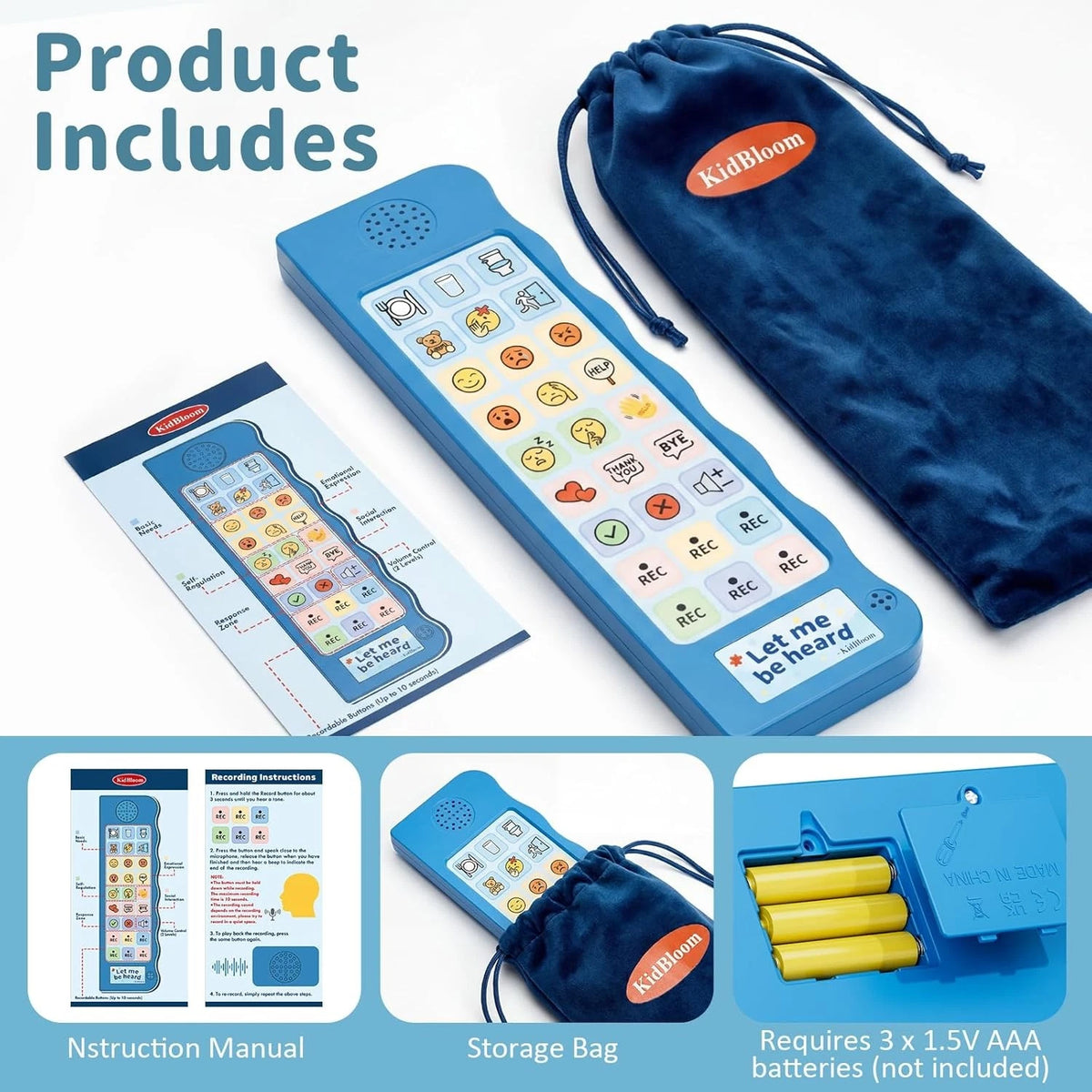 AAC Device for Autism Communication Sensory Toys for Kids Age 3–7 (2020–2023)
