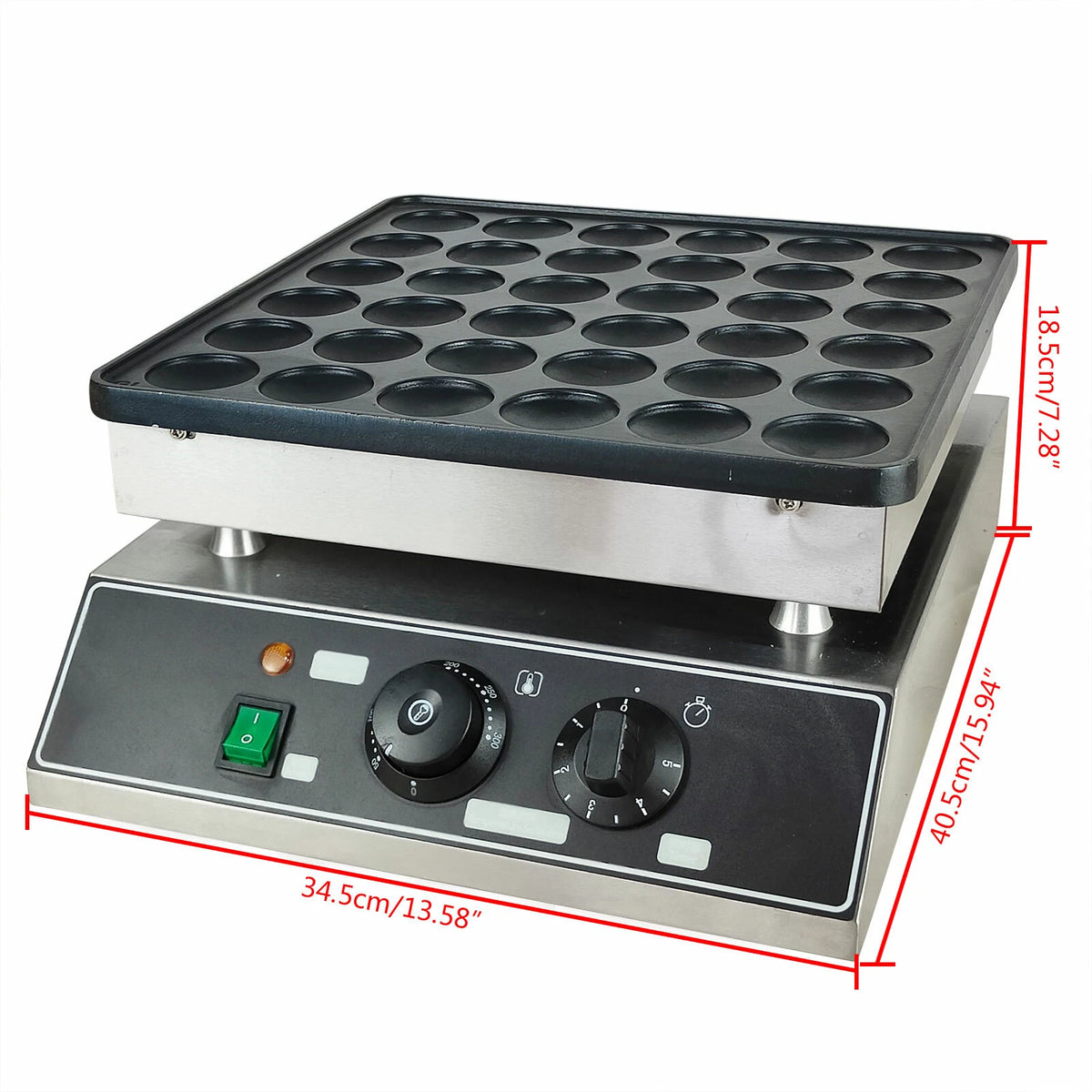 Electric Dutch Poffertjes Mini Pancake Baker Maker Machine