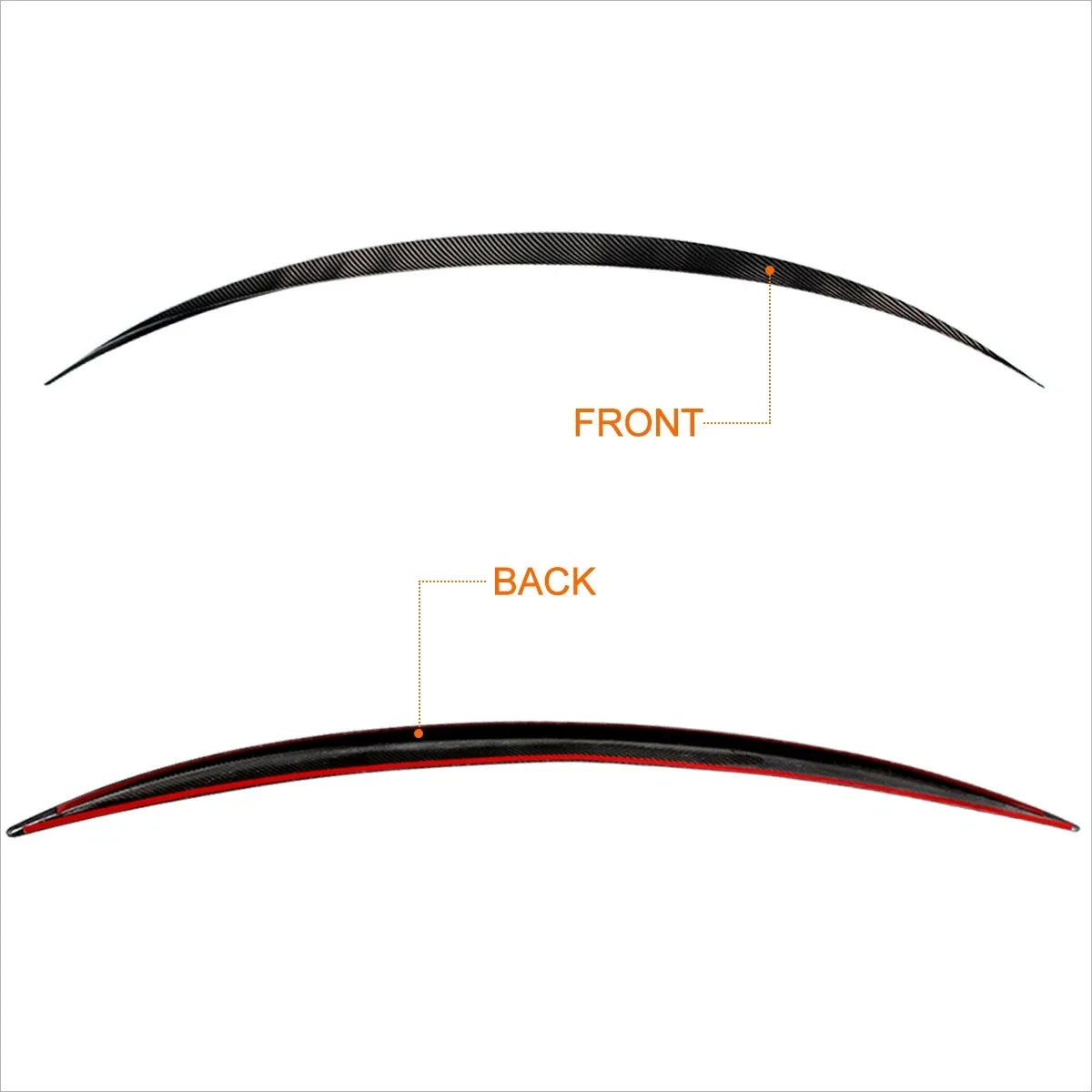 Carbon Fiber Duck Bill Rear Trunk Lid Spoiler for Tesla Model 3 (2017–2022)