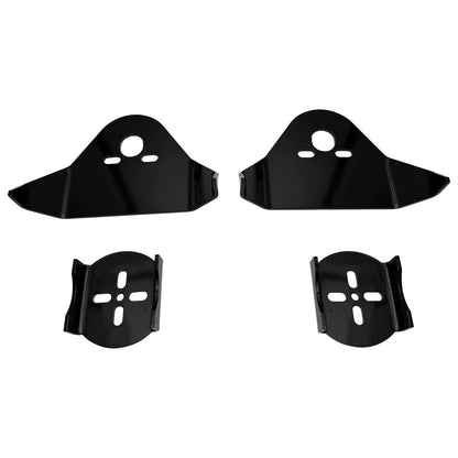 Set of 2 Black Rear Bag Mounting Brackets for Air Ride Suspension