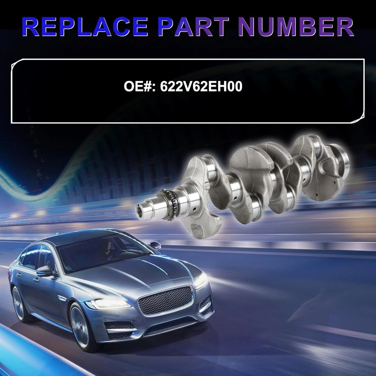 Engine Crankshaft Assembly for Hyundai Elantra, KIA Forte (1.8L G4NB) 622V62EH00