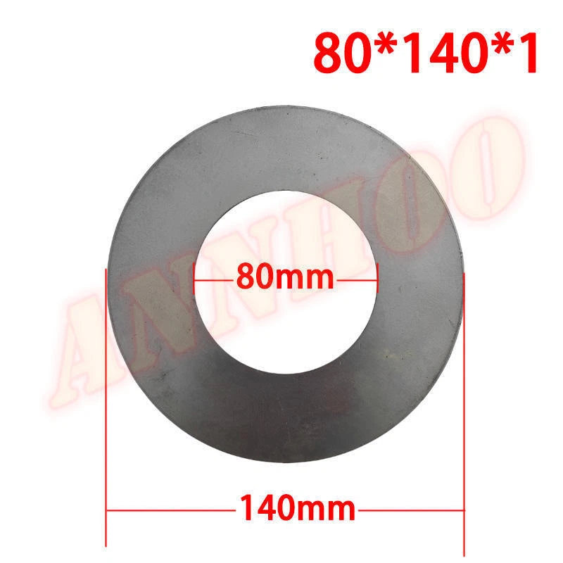2x Bucket Pin Shim 80x140x1 mm for Komatsu PC200 PC210 PC240 PC270 PC280 PC290
