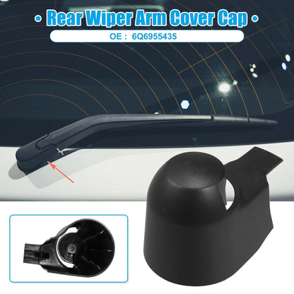 Rear Windshield Wiper Arm Nut Cover Cap for Volkswagen GTI (Pack of 1) Black