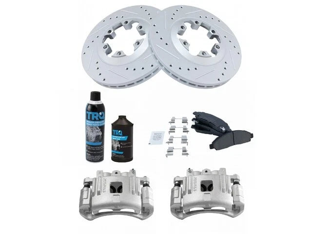 Set of 4 Brake Pads Rotors Calipers for Isuzu i290 (2007–2008) 25532WFWV