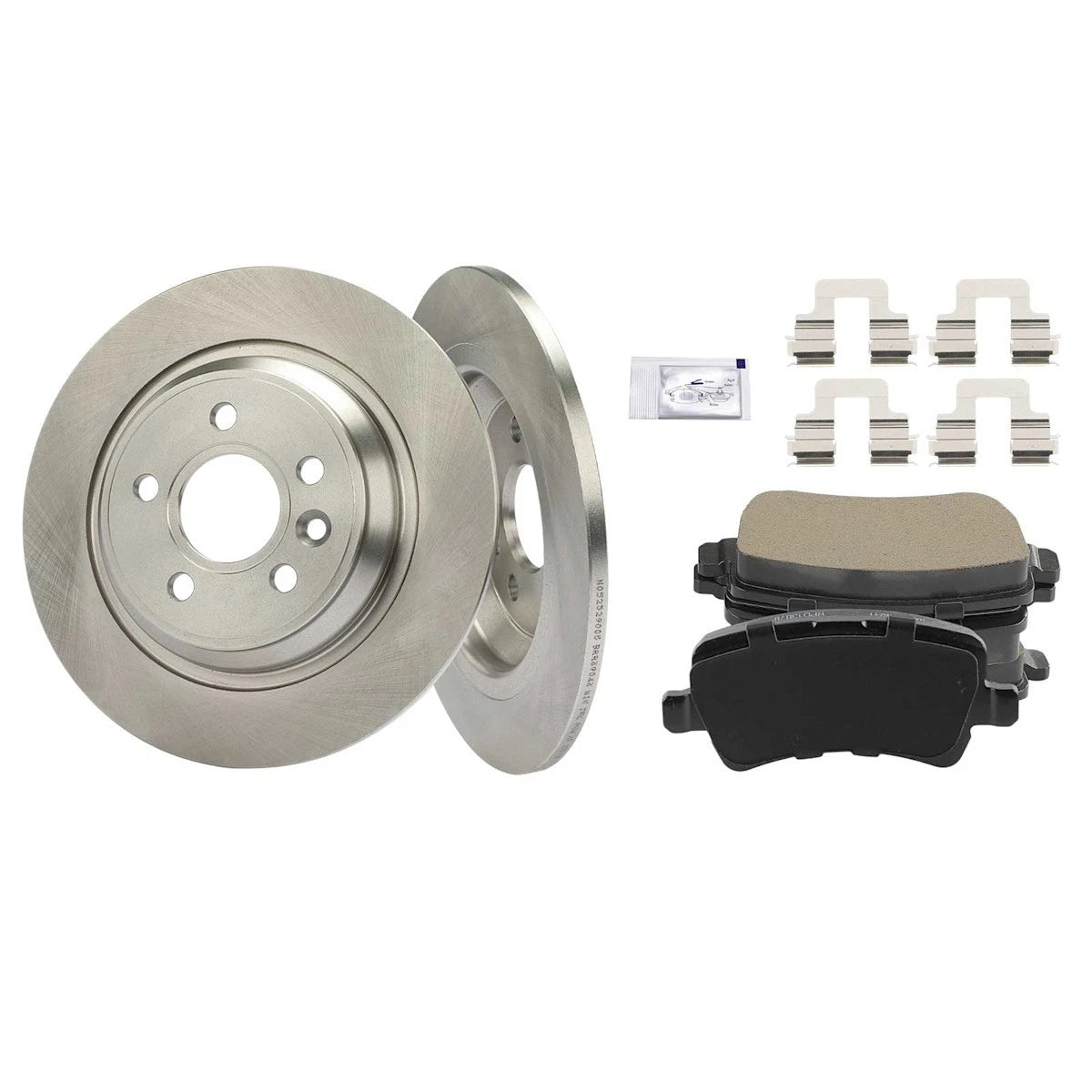 2X Brake Disc and Pad Kit Set for Volvo S60 V60 S80 V70 (18117433, 12139043)