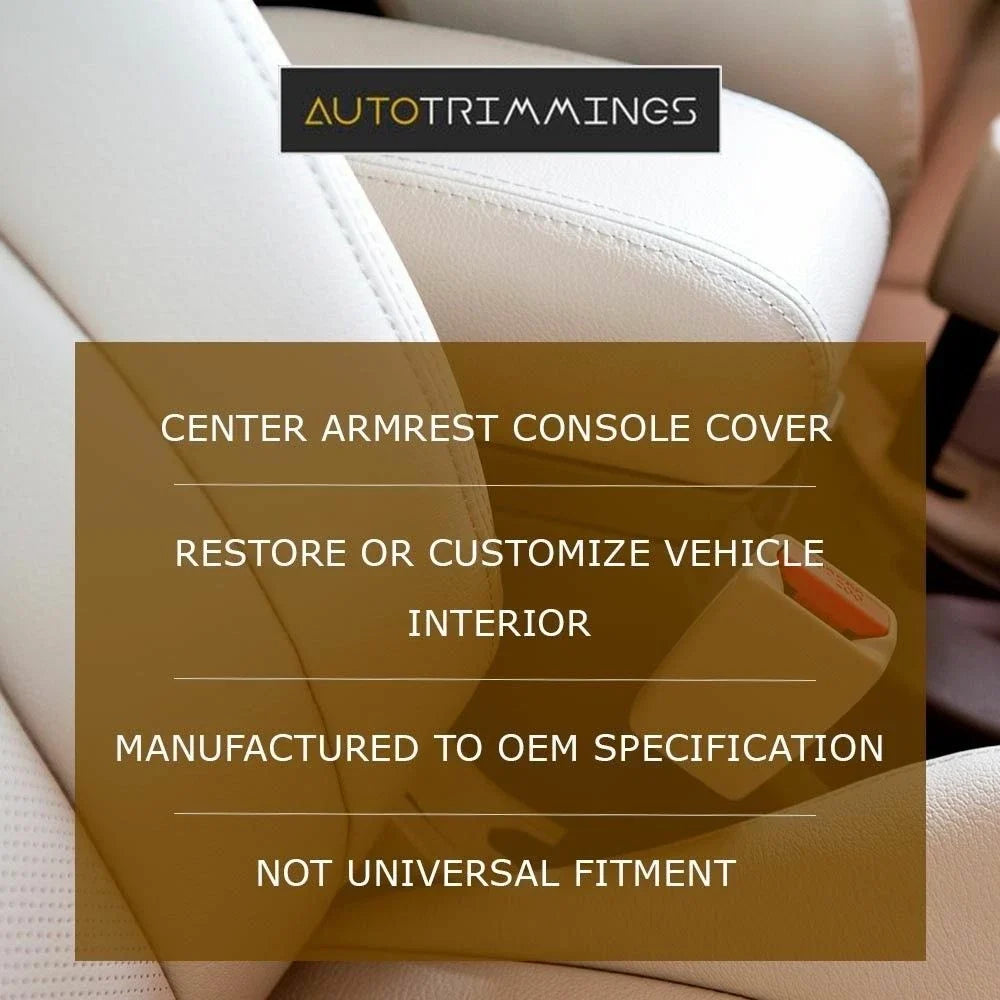 Center Console Lid Armrest Cover for Subaru Legacy (2015–2019) Gray Stitch