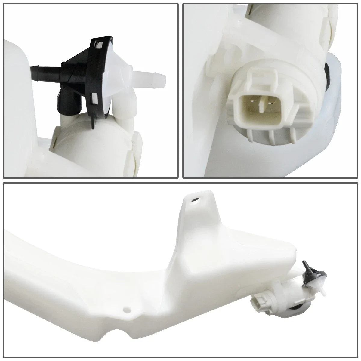 Windshield Washer Fluid Reservoir Tank Bottle w/ Cap + Pump for Honda CR-V (2012)
