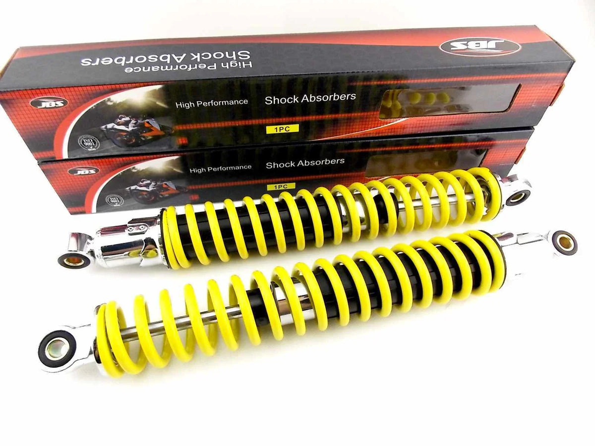 400mm Yellow/Chrome Rear Shock Absorbers for Honda XL500
