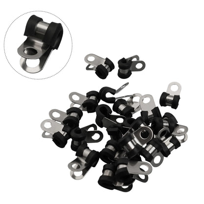 24Pcs Rubber P Clips for Brake Tube Attachment (4 7mm Lines)