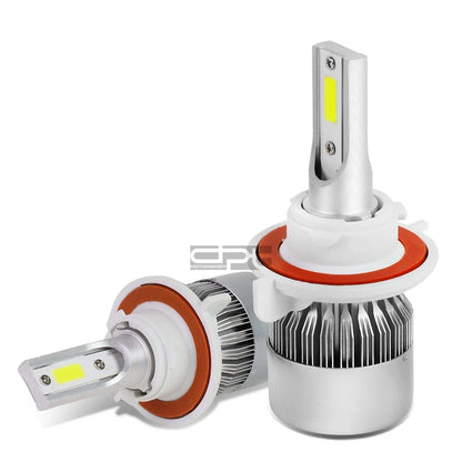 Set of 2 H3 6000K White LED Headlight Bulbs for High/Low Beam