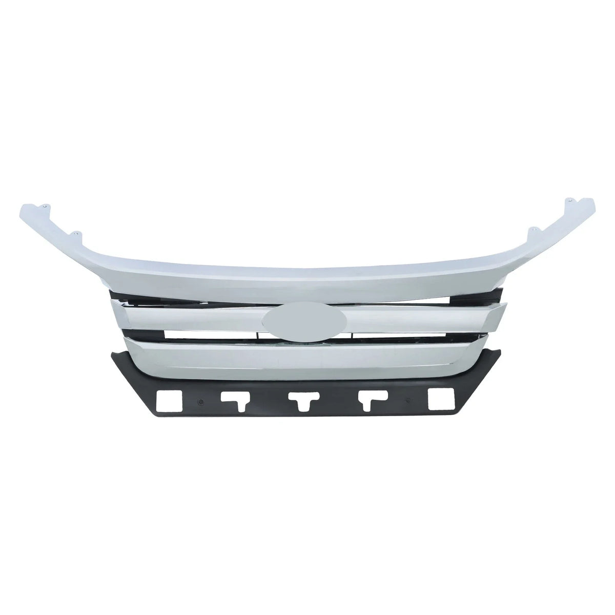 Set of 4 Front Grille with Chrome Trim for Ford Fusion (2010–2012)