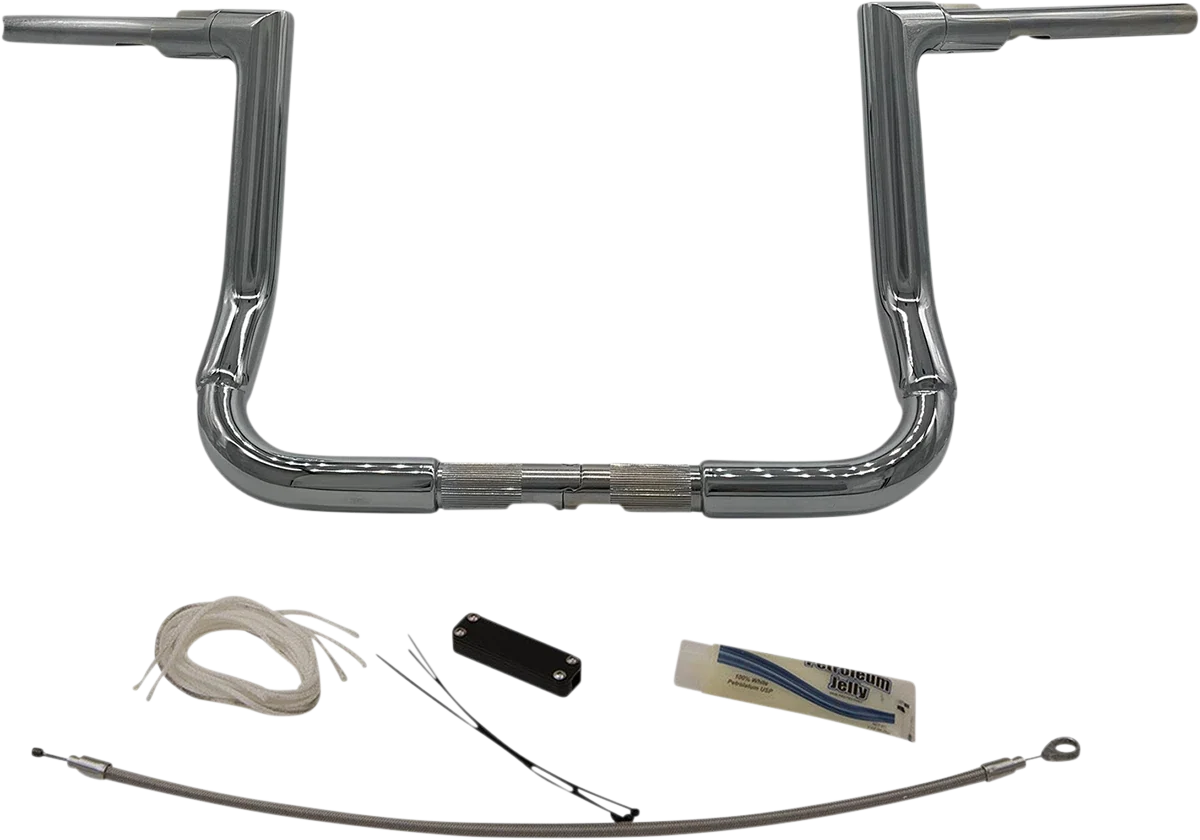 1-1/2" EZ Install Flat Top Handlebar Kit for Harley (2014–2023) - Chrome 609112