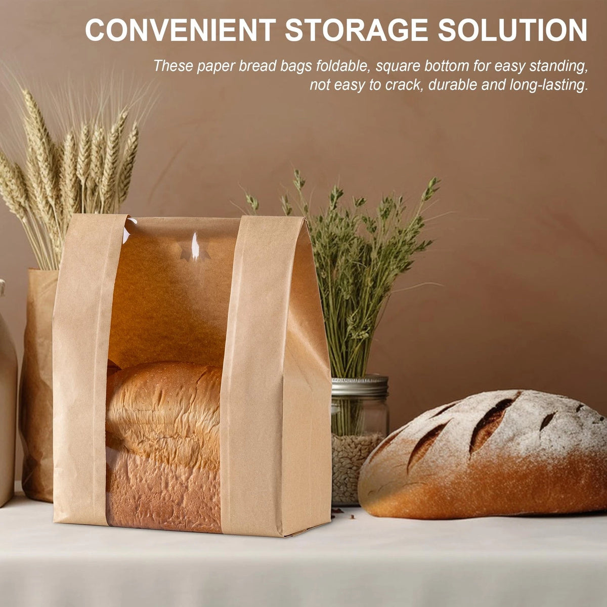 25PCS Paper Bread Bags for Sourdough Bread (Homemade)