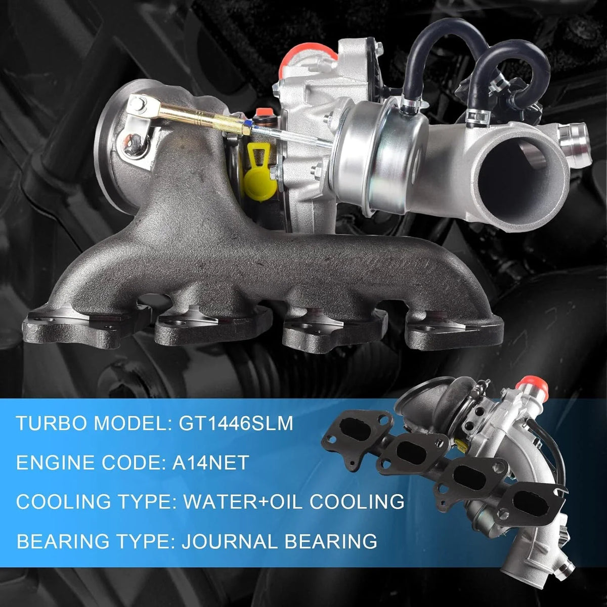 Turbocharger for Chevy Cruze (2011–2015), Sonic, Trax & Buick Encore 55565353 1.4L