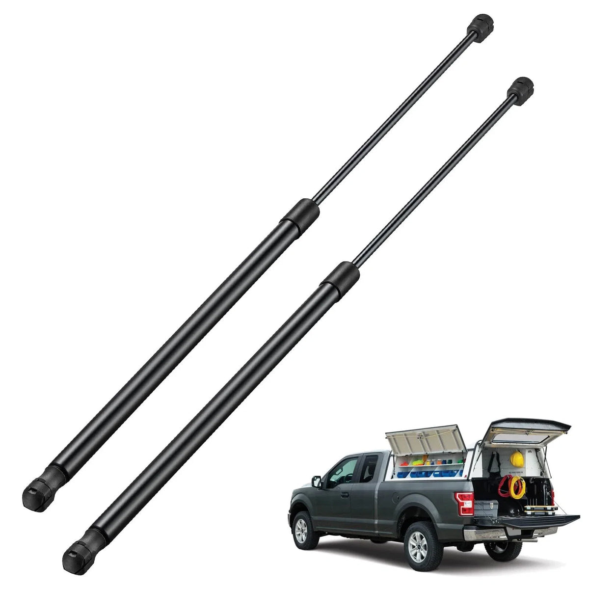 2X Gas Strut Support for Truck Bed Cover (28in, 90Lb)