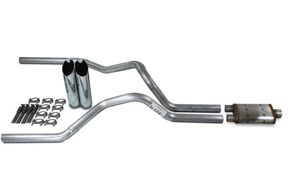 2.5" Dual Exhaust Kit for Ford F150 (2015–2020) Magnaflow XL Slash Tips